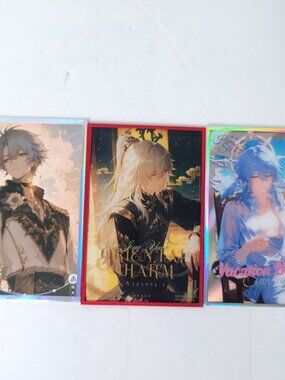 Honkai Sunday Jing Yuan Card Anime Husbando Art Oversized Board A6 Lot Of 3